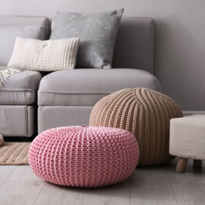 How To Coordinate a New Ottoman Into your Living Room Decor
