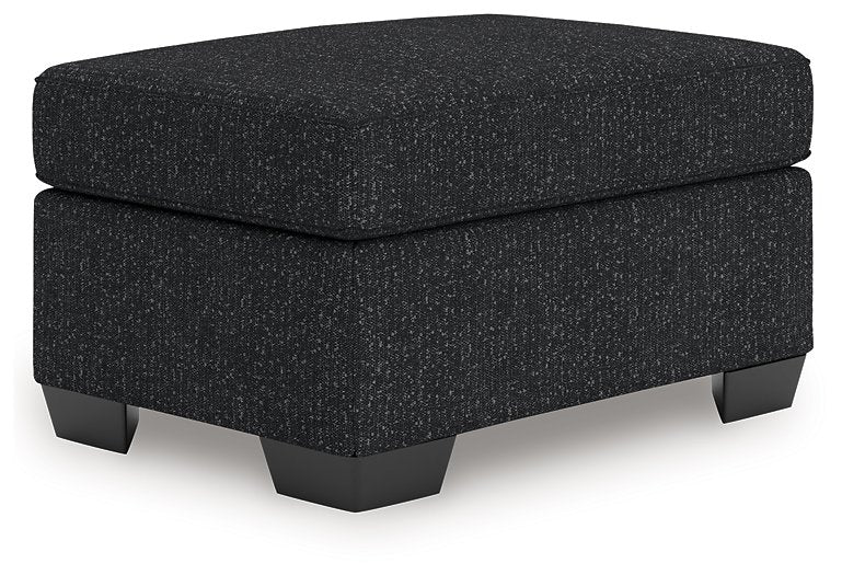 Jasmine Peaks Coal Ottoman image