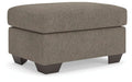 Triston-Peaks Suede Ottoman image