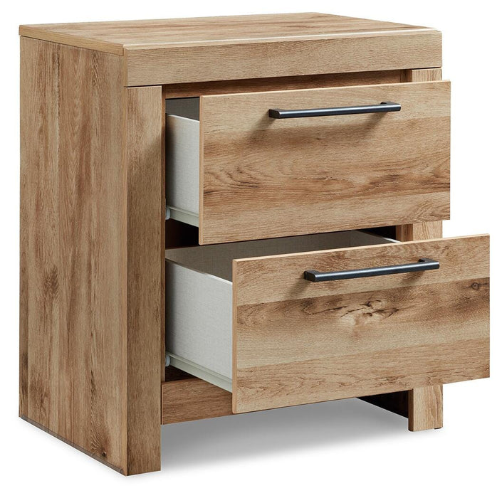 Hyanna Queen Panel Bed and Nightstand