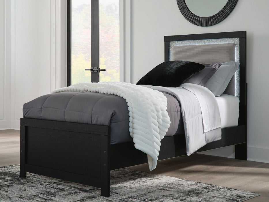 Maeling Twin Upholstered Panel Bed