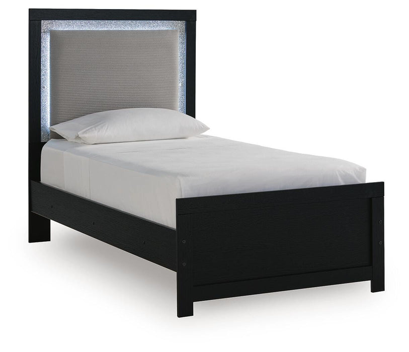 Maeling Twin Upholstered Panel Bed