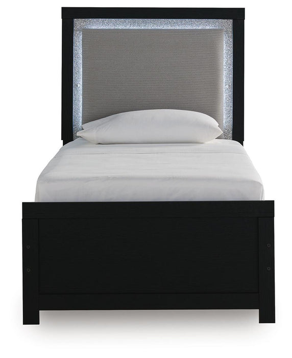 Maeling Twin Upholstered Panel Bed