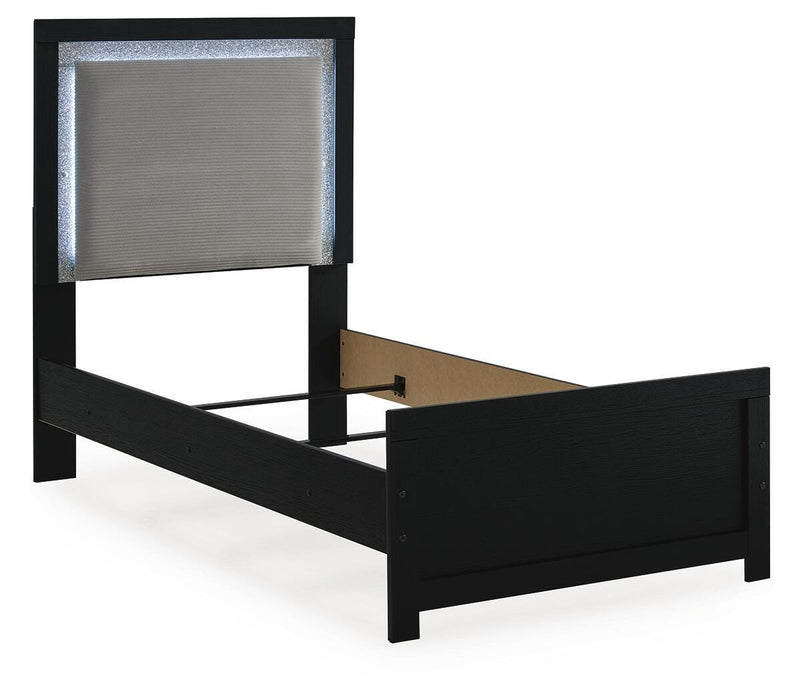 Maeling Twin Upholstered Panel Bed
