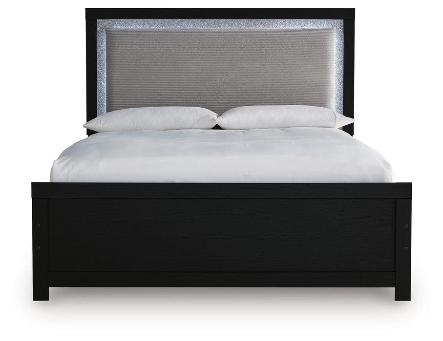 Maeling Queen Upholstered Panel Bed