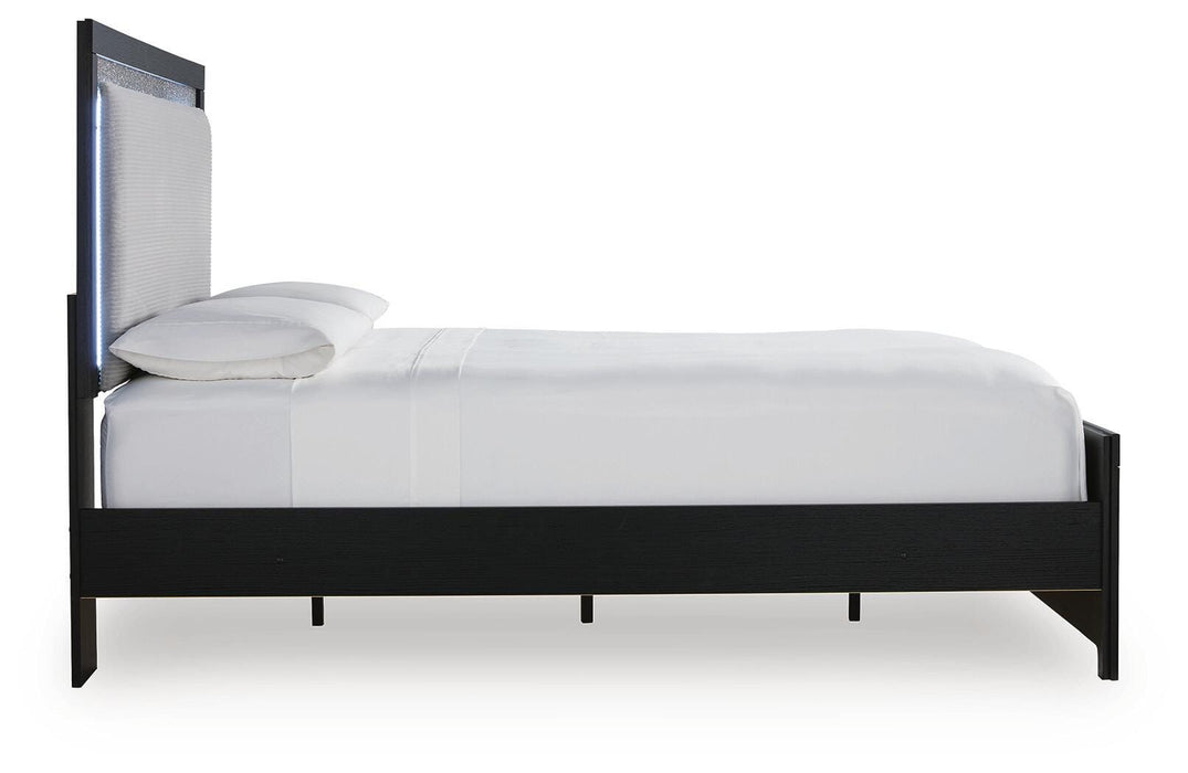Maeling Queen Upholstered Panel Bed