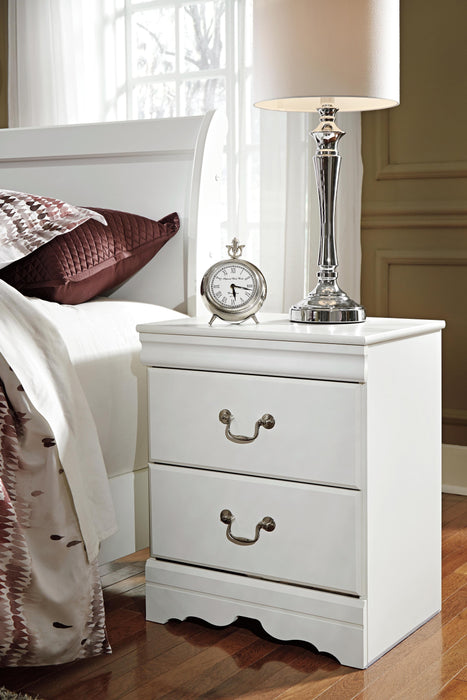 Anarasia Twin Sleigh Bed with Nightstand