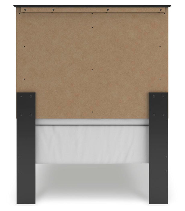 Maribel Twin Panel Bed and Nightstand
