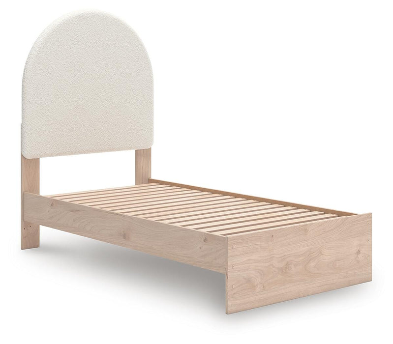 Shapella Twin Upholstered Panel Bed