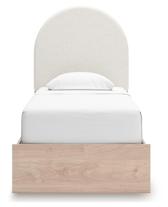 Shapella Twin Upholstered Panel Bed