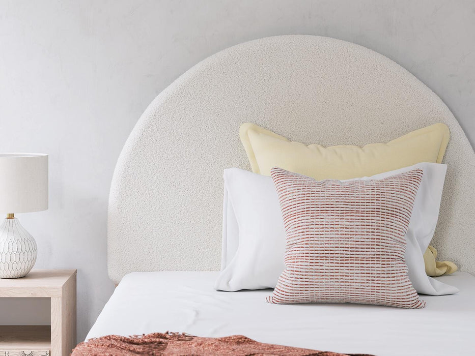 Arloster Full Upholstered Panel Bed, Dresser and Mirror