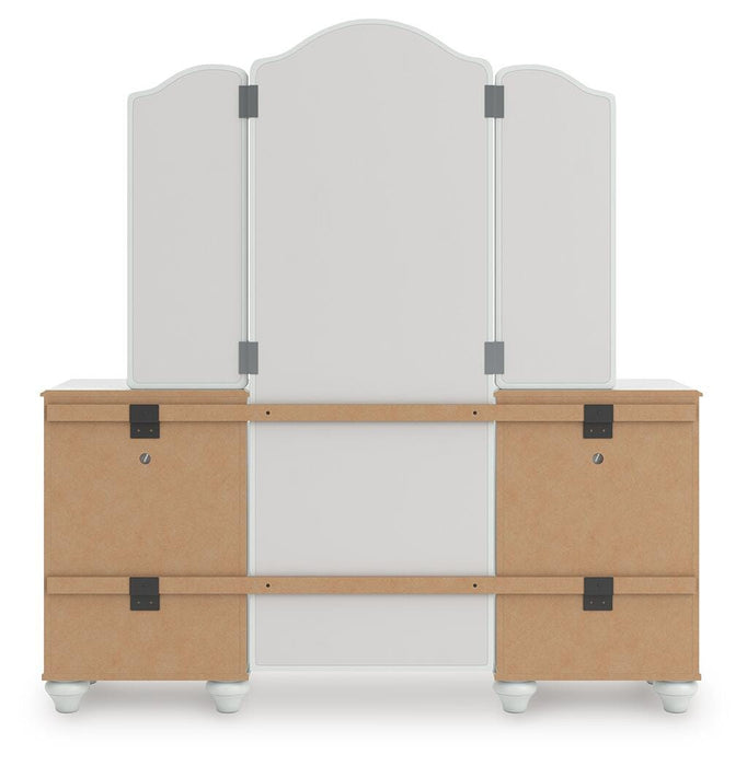 Kozlani Vanity, Mirror and Stool