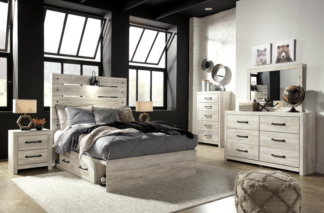 Cambeck Full Panel Bed with 2 Storage Drawers