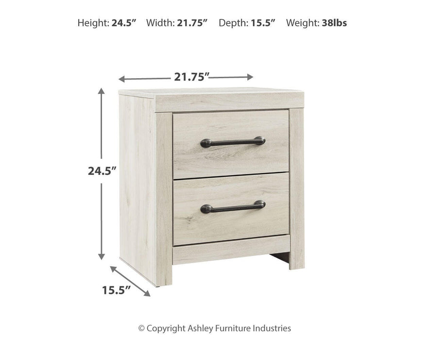 Cambeck Queen Panel Bed and 2 Nightstands