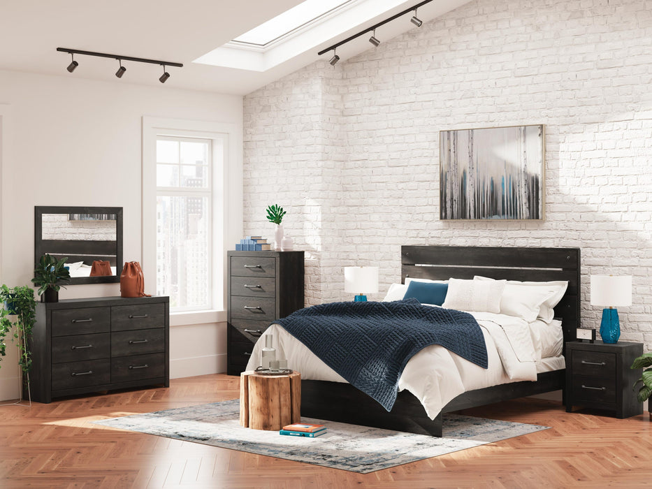 Delmorta King Panel Bed