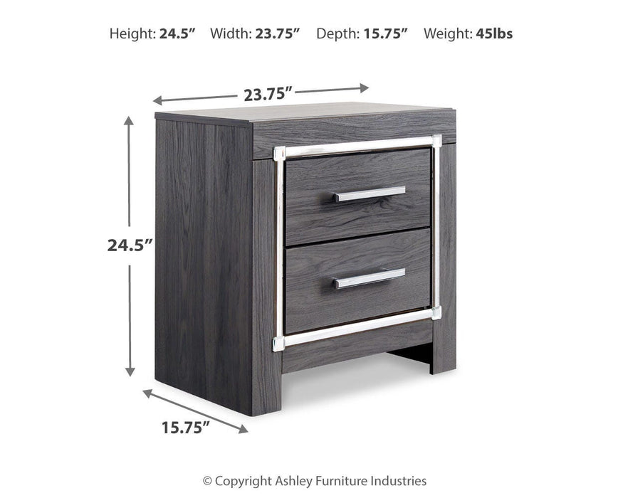 Lodanna Queen Panel Bed and Nightstand
