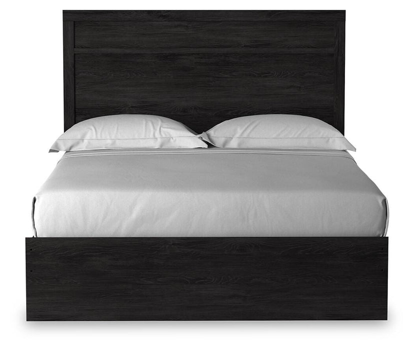 Belachime Queen Panel Bed and Nightstand