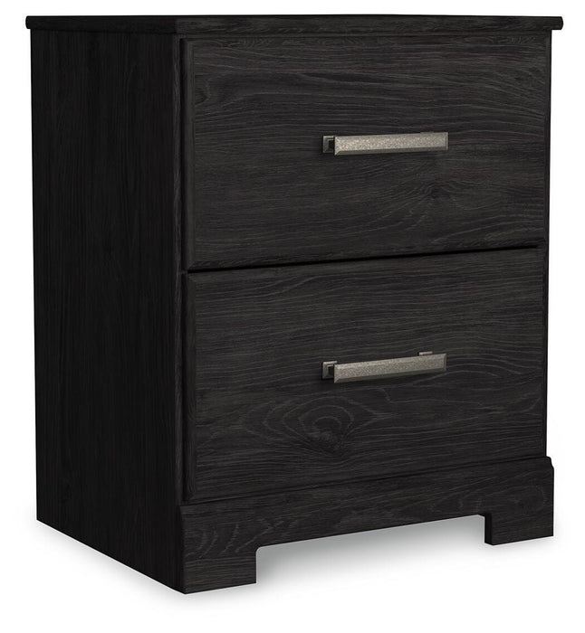 Belachime Queen Panel Bed and Nightstand