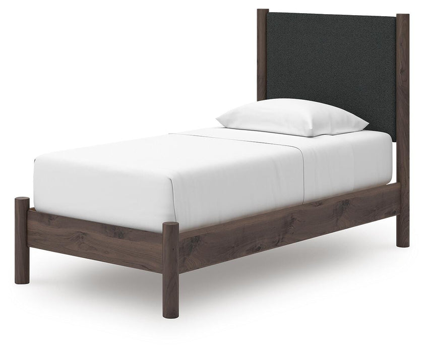 Pamytta Twin Upholstered Panel Platform Bed