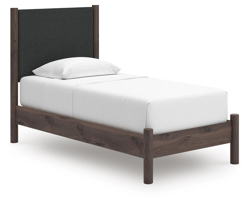 Cadmori Twin Upholstered Panel Platform Bed