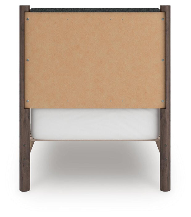 Cadmori Twin Upholstered Panel Platform Bed