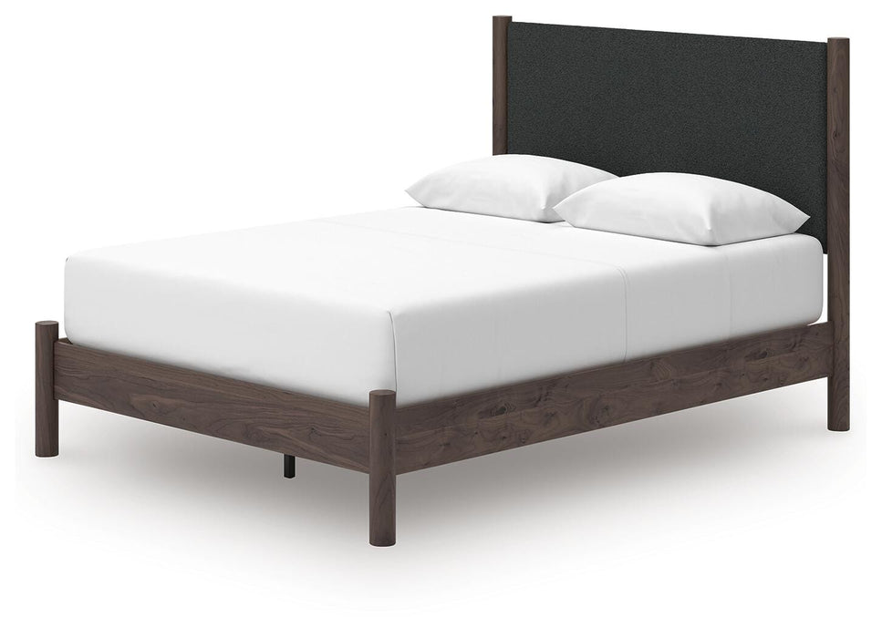 Cadmori Queen Upholstered Panel Platform Bed