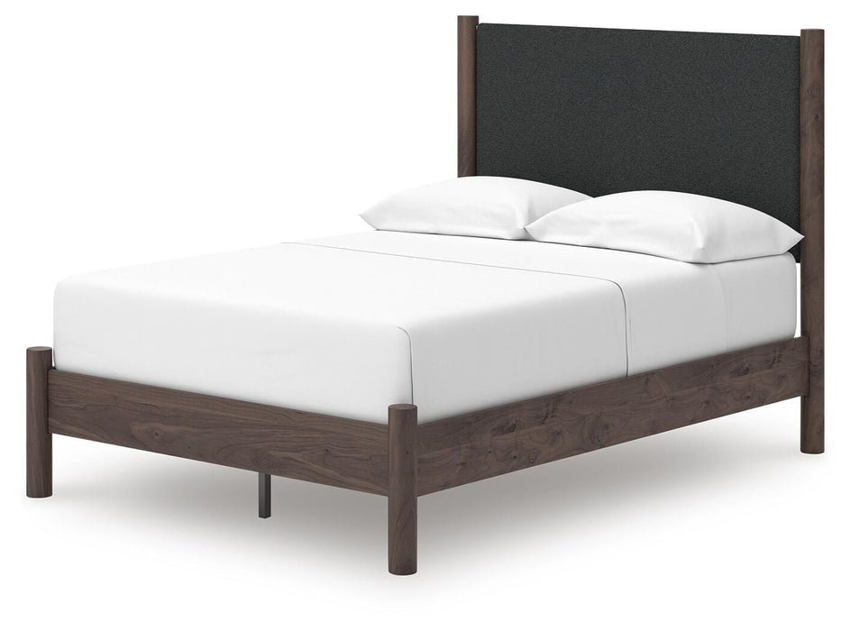 Cadmori Full Upholstered Panel Platform Bed
