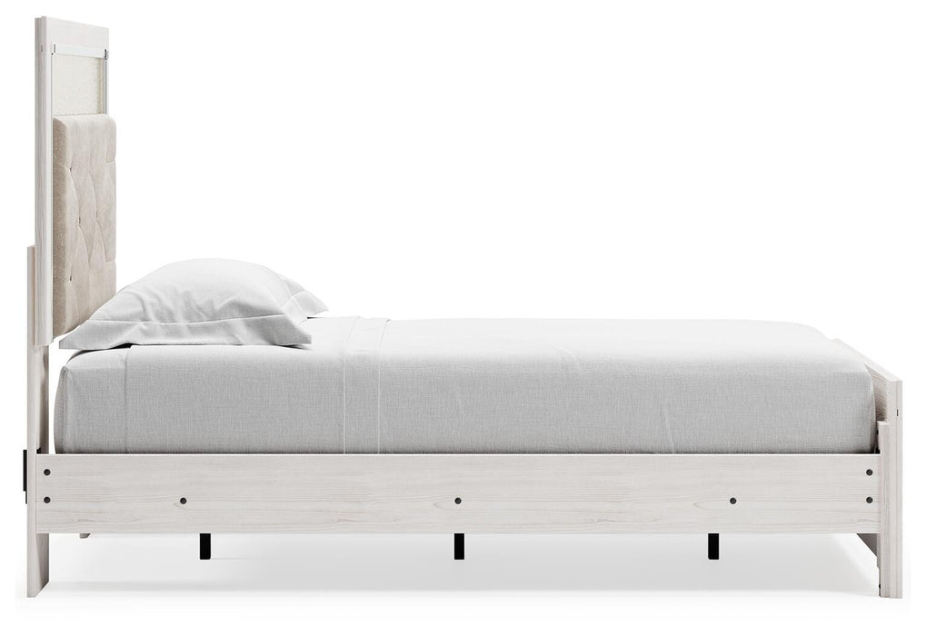 Altyra Twin Upholstered Panel Bed and 2 Nightstands