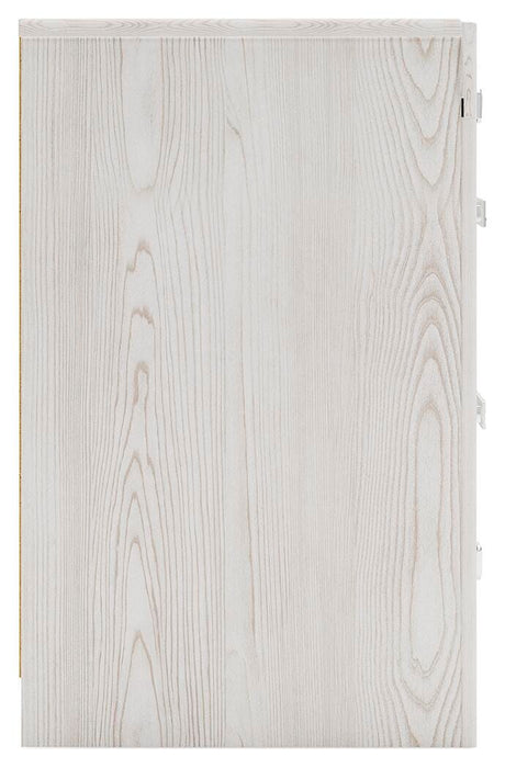 Altyra Twin Upholstered Panel Bed and 2 Nightstands