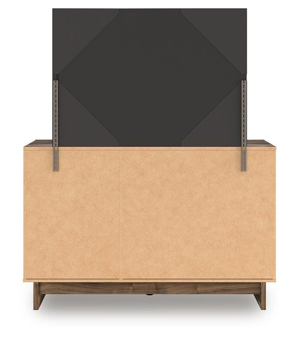 Chirason Full Panel Platform Bed, Dresser and Mirror