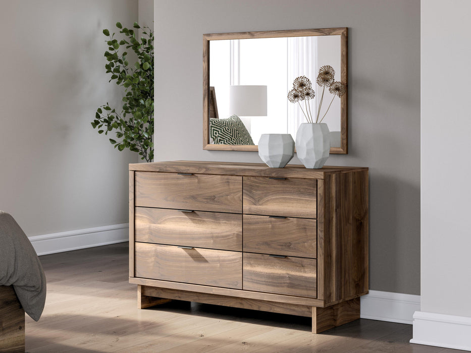 Chirason Full Panel Platform Bed, Dresser and Mirror