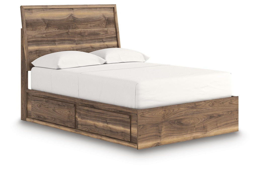 Chirason Full Panel Storage Bed, Dresser and Mirror