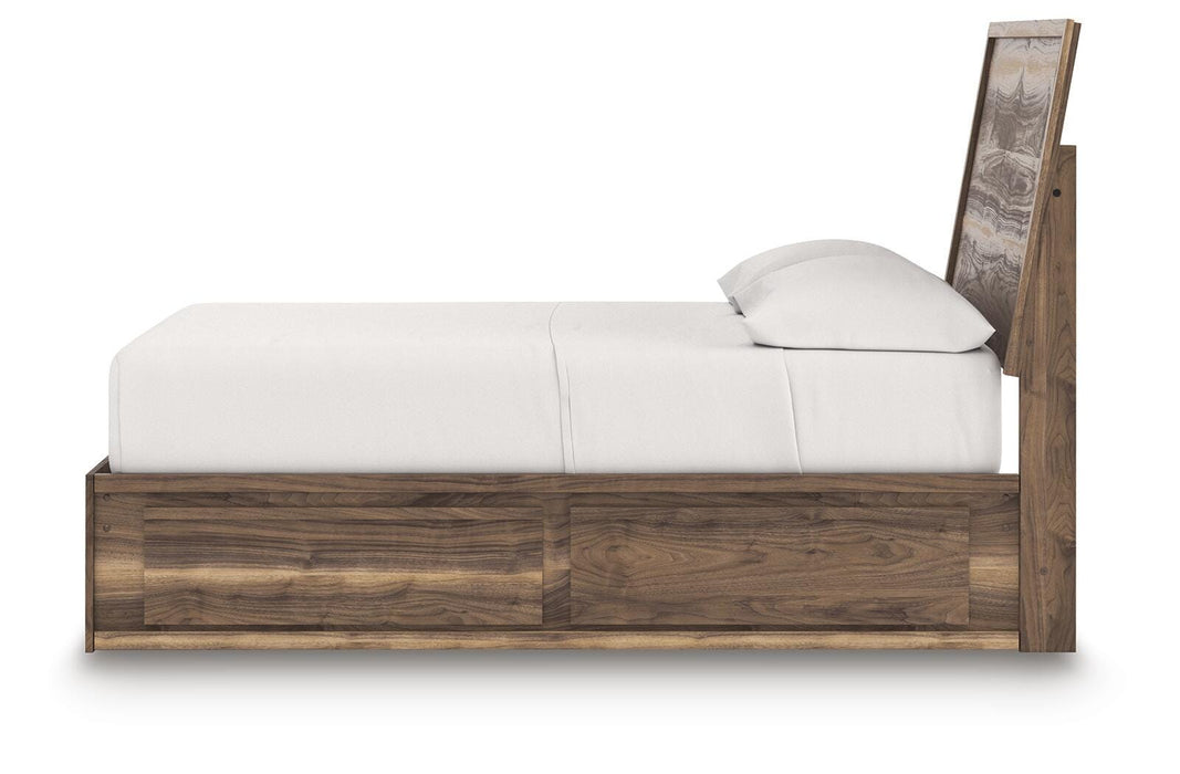 Chirason Full Panel Storage Bed, Dresser and Mirror