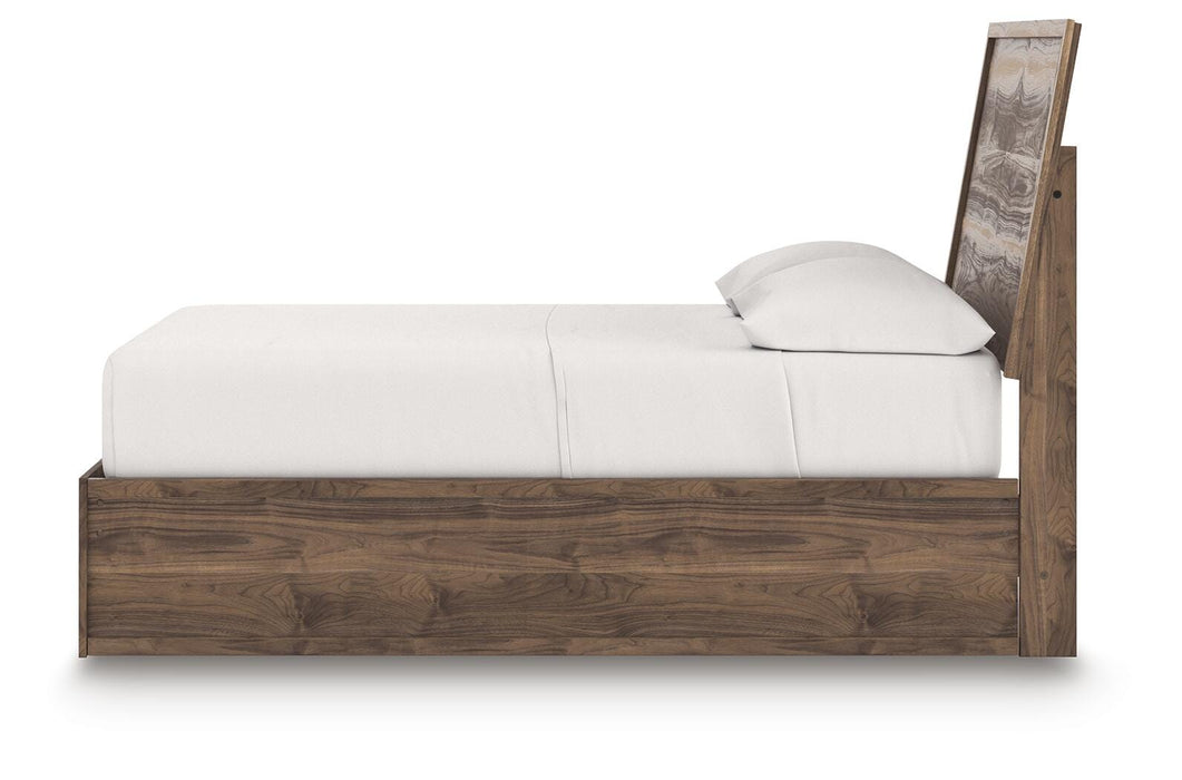 Chirason Full Panel Platform Bed, Dresser and Mirror