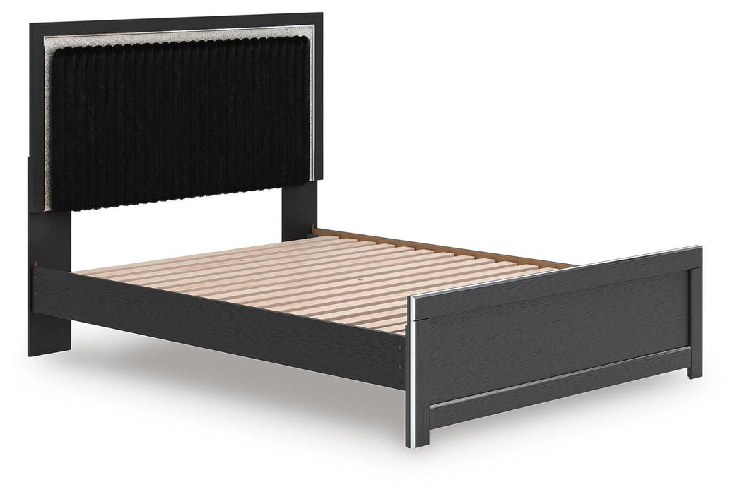 Birmonton Queen Upholstered Panel Platform Bed