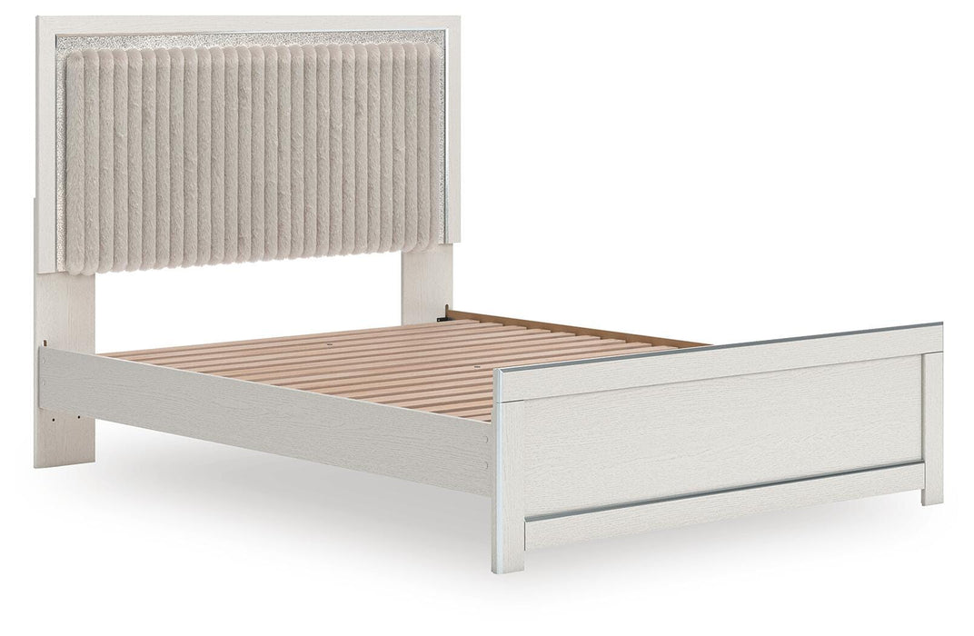 Birmonton Queen Upholstered Panel Platform Bed
