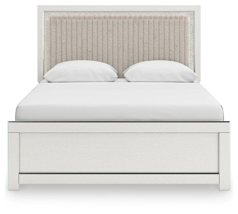 Zuraleus Queen Upholstered Panel Platform Bed