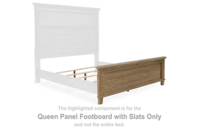 Mylarken Queen Panel Footboard with Slats