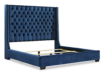Coralayne King Upholstered Footboard with Rails