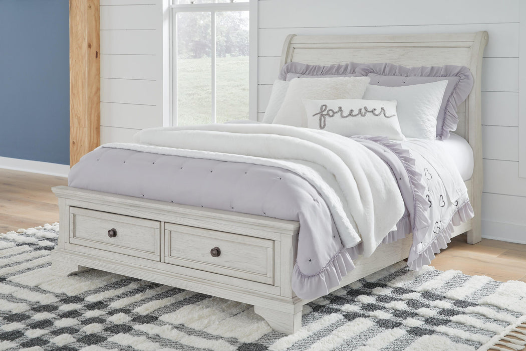 Robbinsdale Full Storage Bed and Nightstand