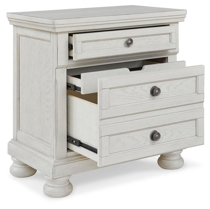 Robbinsdale Full Storage Bed and Nightstand