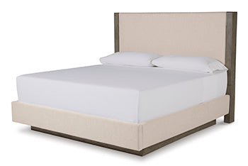 Anibecca California King Upholstered Footboard with Rails
