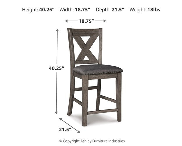 Caitbrook Counter Height Upholstered Bar Stool