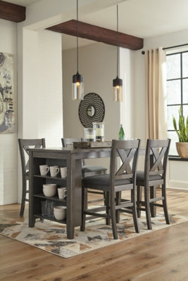 Caitbrook 5-Piece Counter Height Dining Package