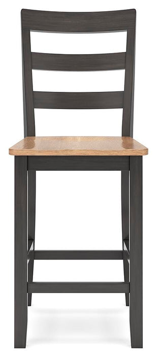 Gesthaven Counter Height Dining Table and 2 Barstools