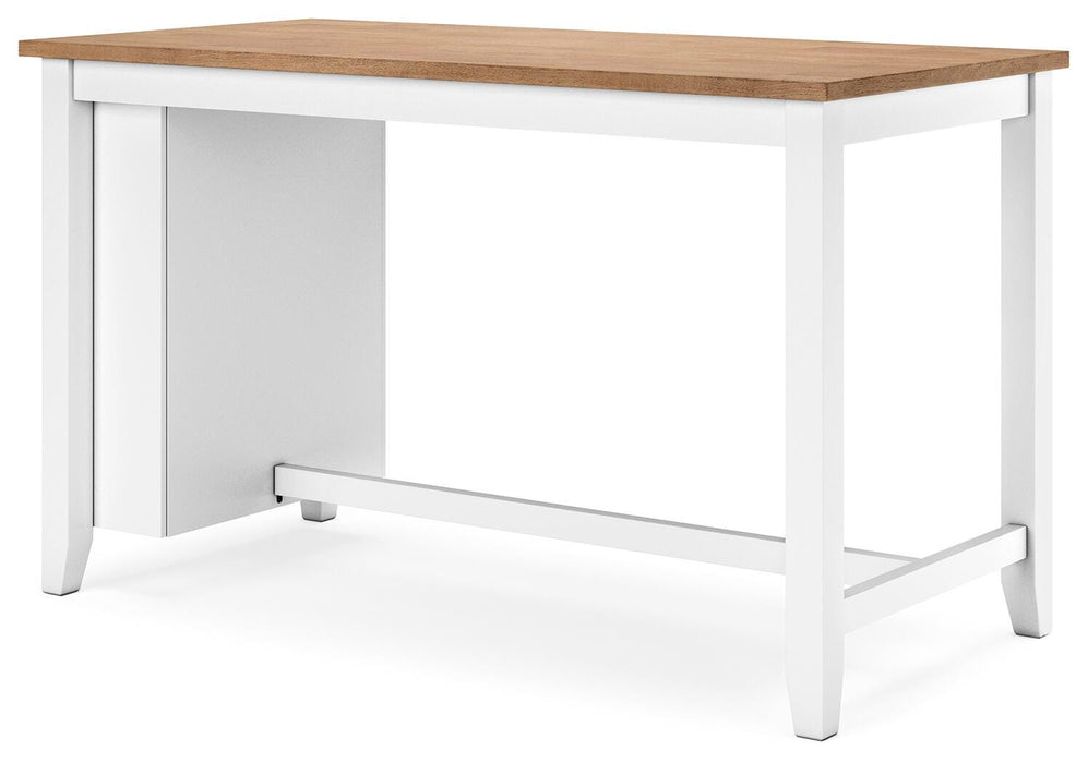 Gesthaven Counter Height Dining Table and 2 Barstools