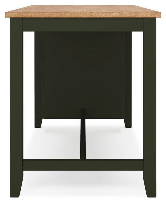 Gesthaven Counter Height Dining Table and 2 Barstools