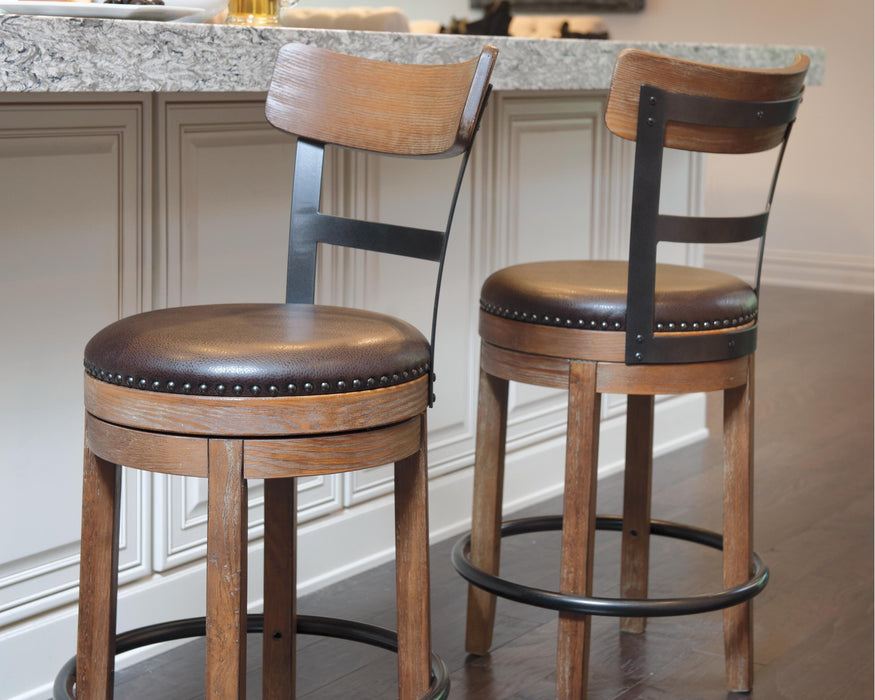 Pinnadel Counter Height Bar Stool (Set of 2)