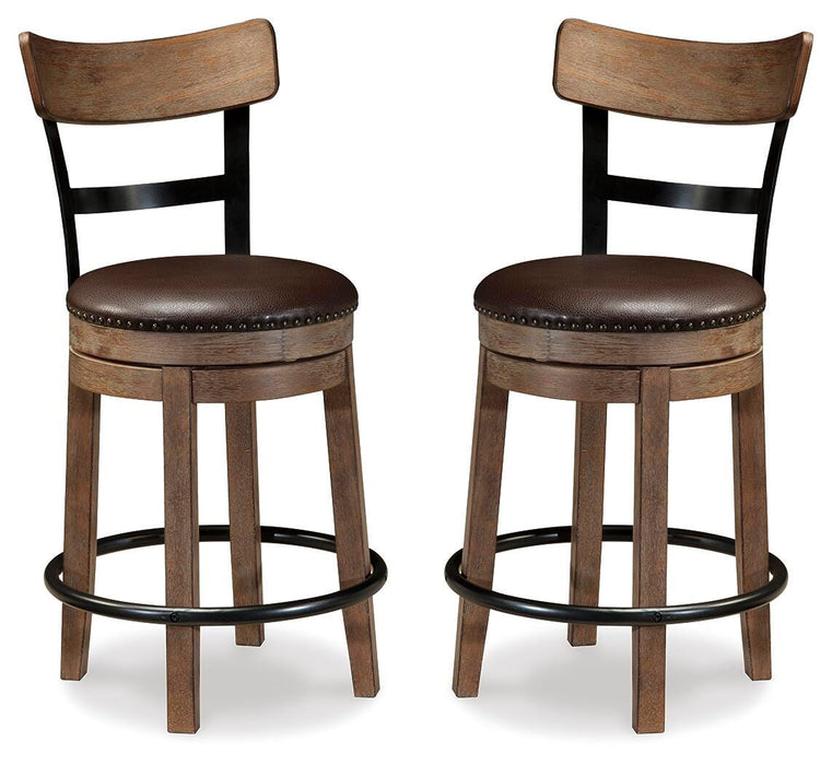 Pinnadel Counter Height Bar Stool (Set of 2)