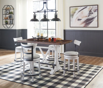 Valebeck 5-Piece Counter Height Dining Package